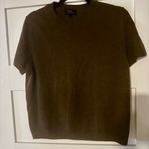 Quince Mongolian Cashmere Short Sleeve Sweater